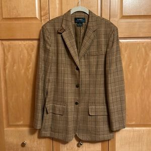 Lauren Ralph Lauren Wool and Suede/Leather Blazer excellent condition